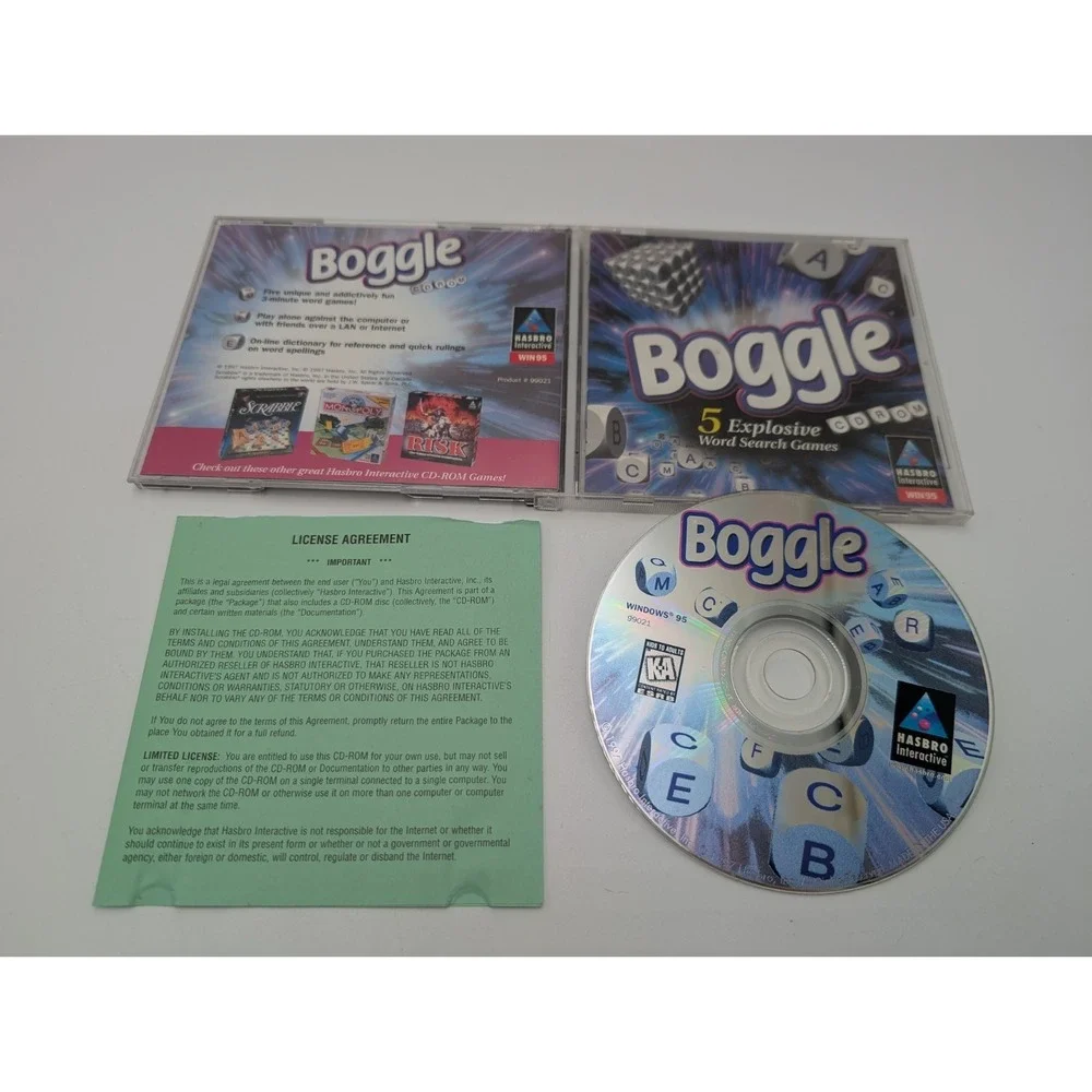 Boggle CD-ROM (PC, 1997) Complete With Insert, Windows